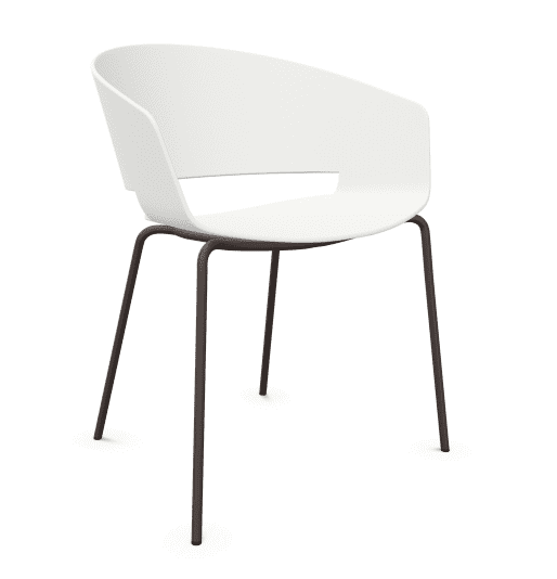 2. silla ronda blanco