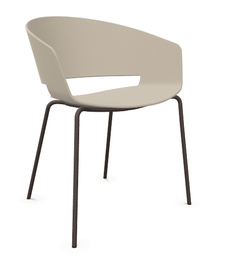 4. silla ronda gris basalto