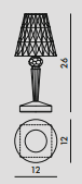5. lampara battery medidas