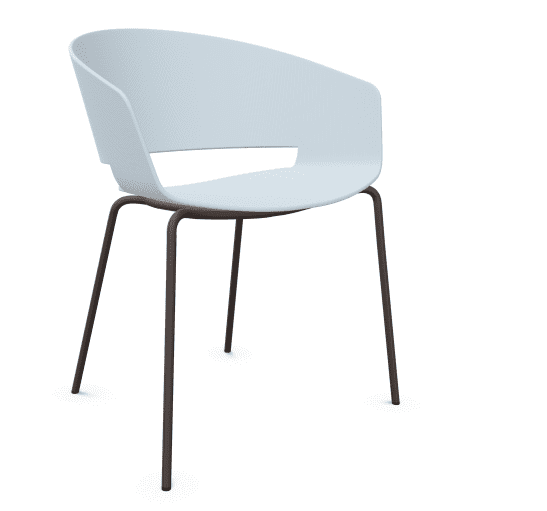 7. silla ronda azul agua