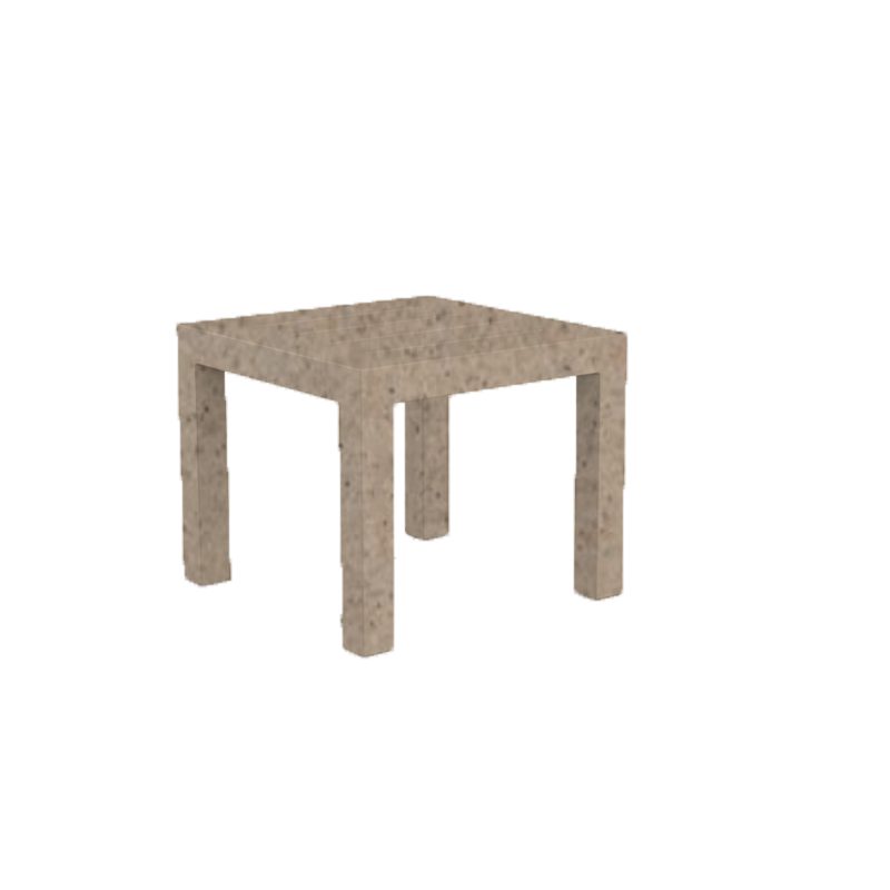 Mesa Jut 90x90 crema granito