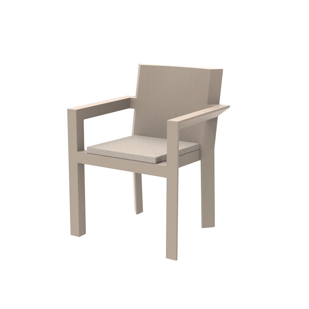 Silla con brazos Frame crema