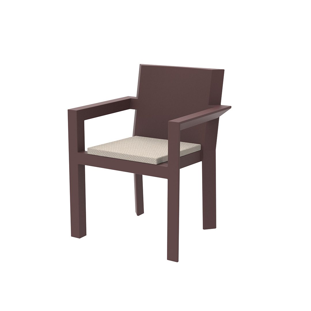 Silla con brazos Frame garnet