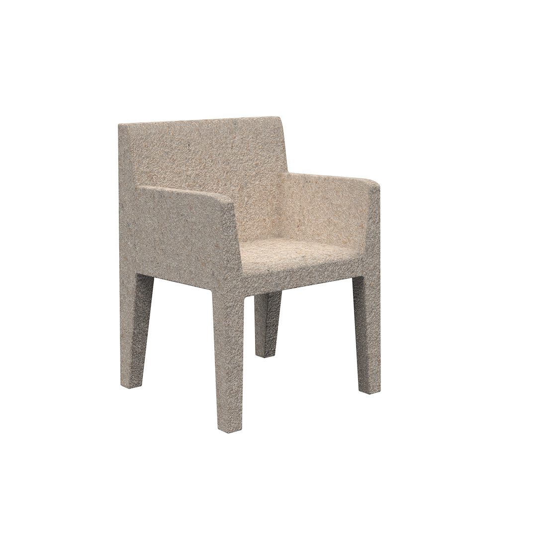 Sillón Jut crema granito