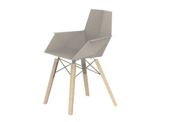 silla faz madera brazos clara ecru