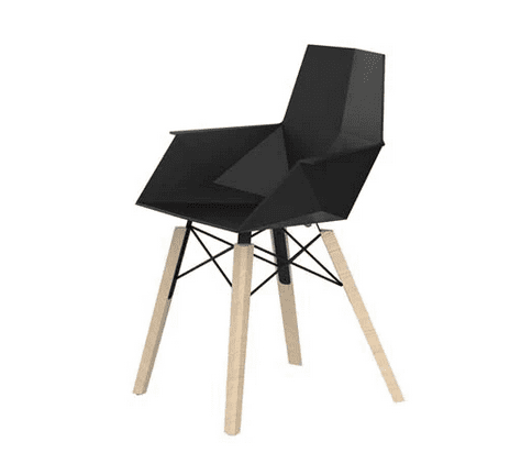 Silla con brazos Faz madera de Vondom
