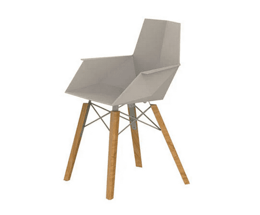silla faz madera brazos oscura ecru