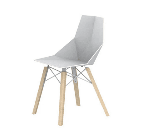 silla faz madera clara blanca Silla Faz madera de Vondom
