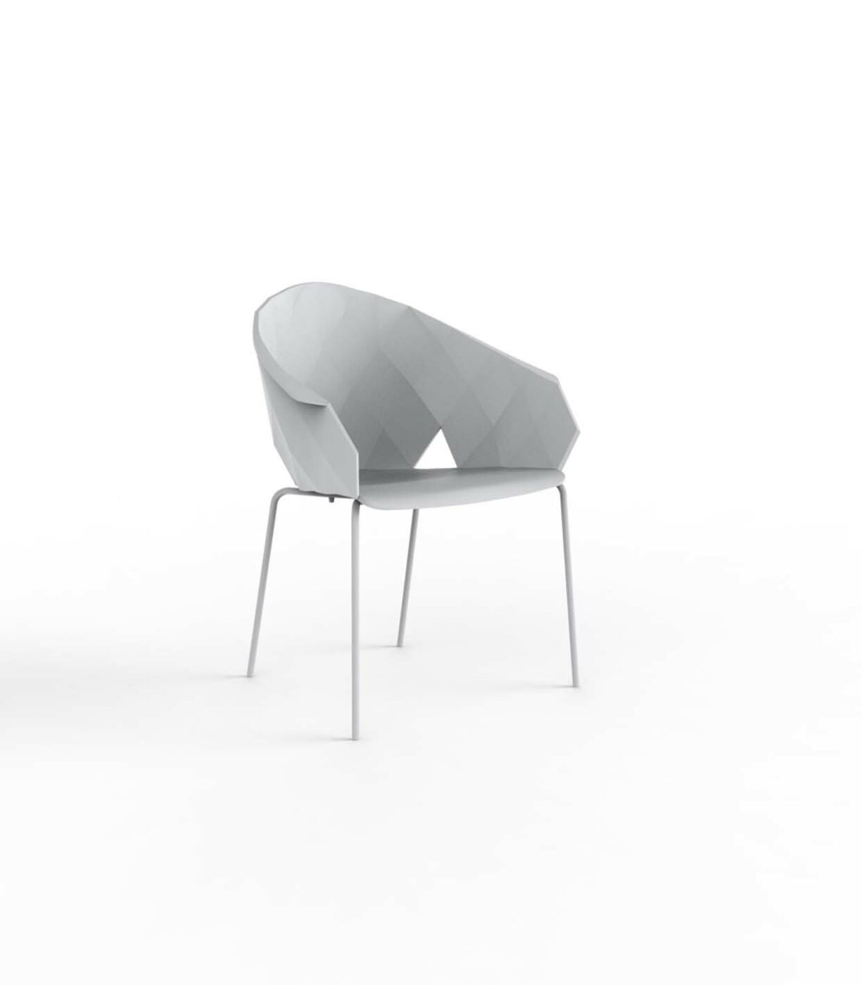 sillón vases blanco
