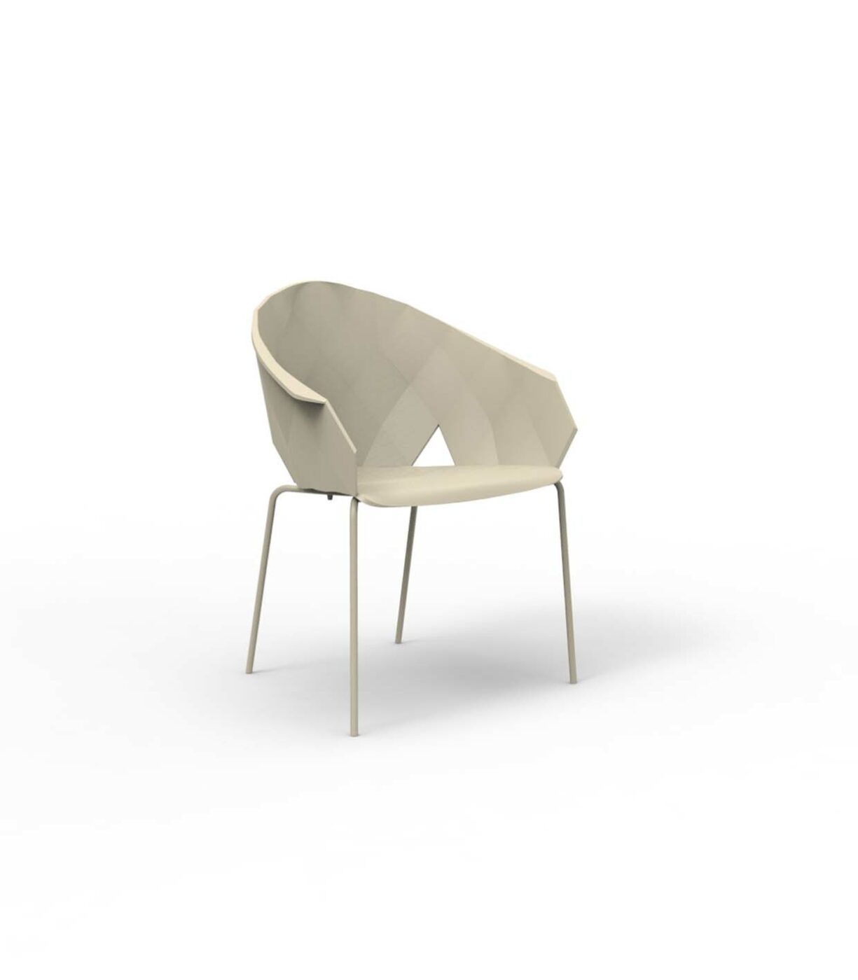 sillón vases ecru