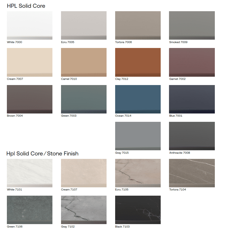 HPL Solid Core y Stone Finish 2026