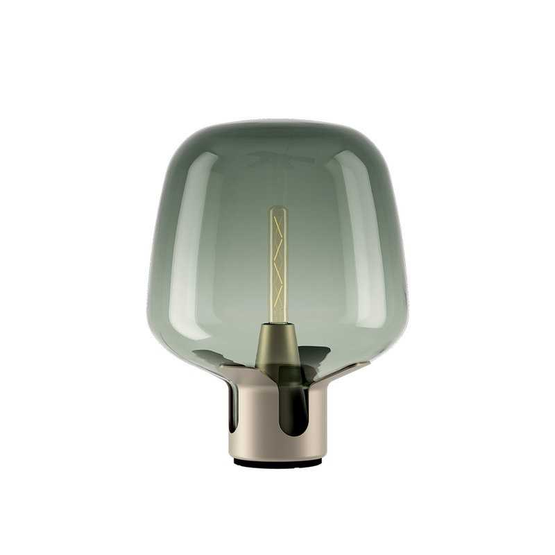 lámpara de pie flar medium champagne turquesa