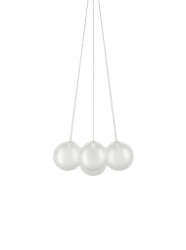 suspensión random cloud 7 lights blanco satinado 28cm