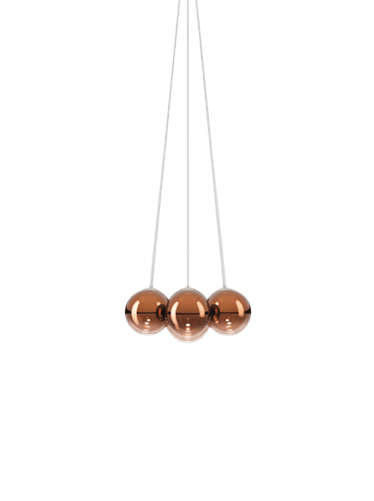 suspensión random cloud 7 lights naranja 23cm