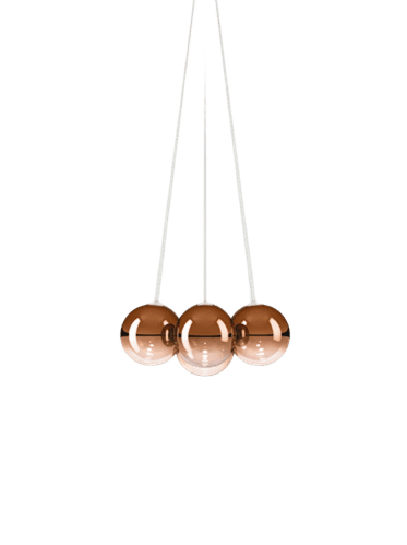 suspensión random cloud 7 lights naranja 28cm