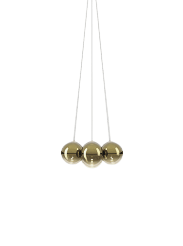 suspensión random cloud 7 lights salvia dorada 23cm