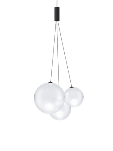 suspensión random negro - blanco satinado