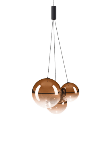suspensión random negro - naranja