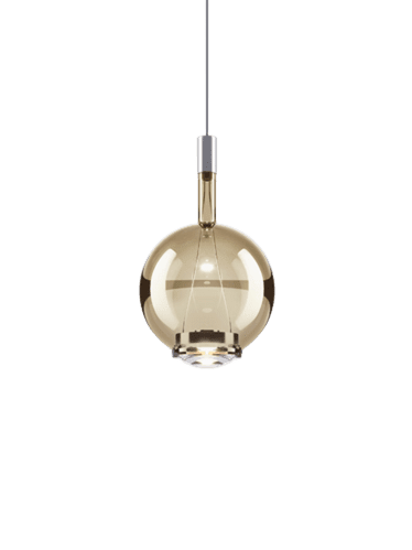 suspensión sky-fall round medium cromo-oro claro