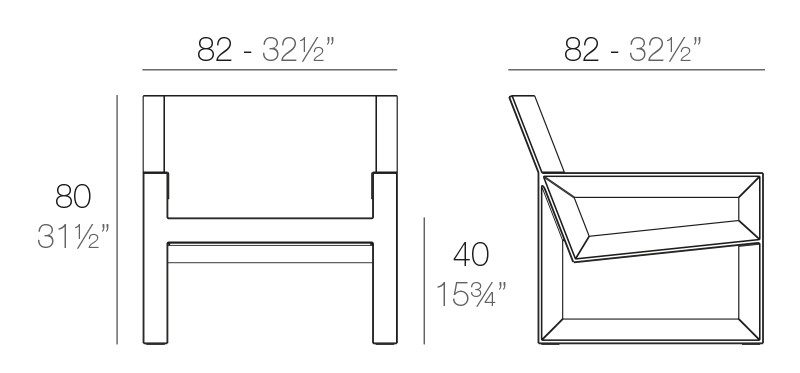 butaca frame medidas