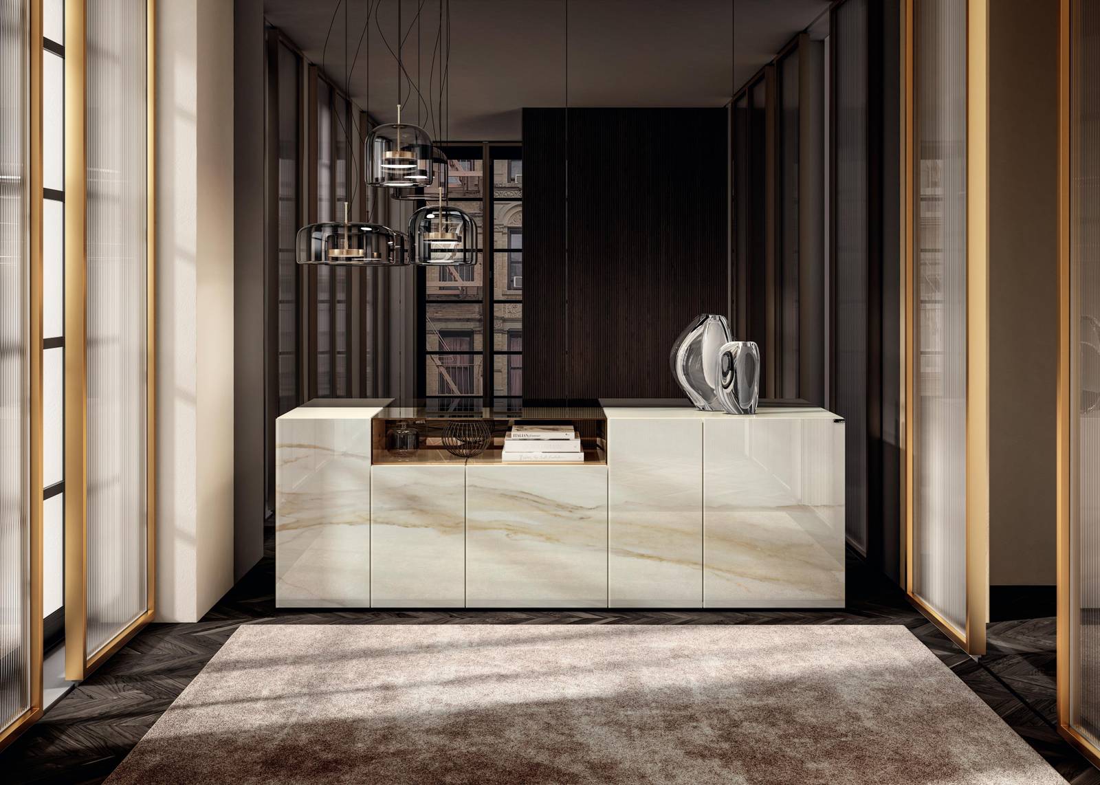 Aparador 36e8 Glass 1337 ambiente