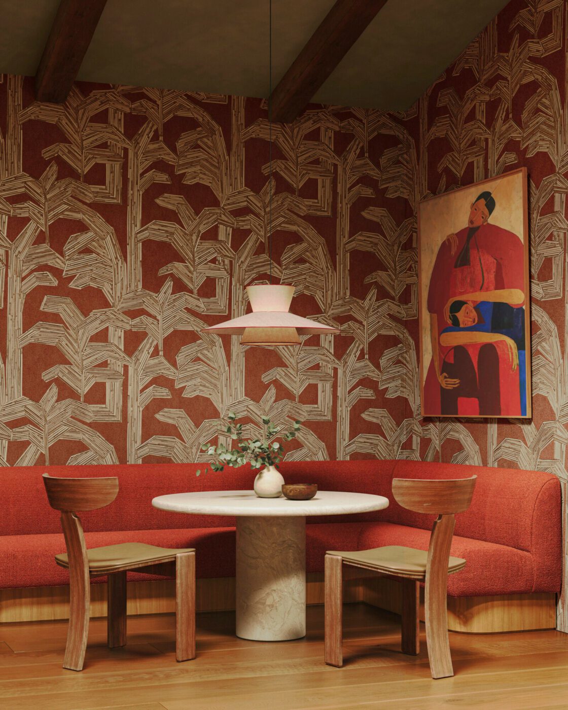 papel pintado con motivos naturales Papel pintado con motivos florales