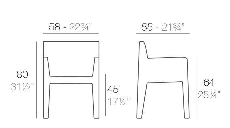 sillón jut medidas